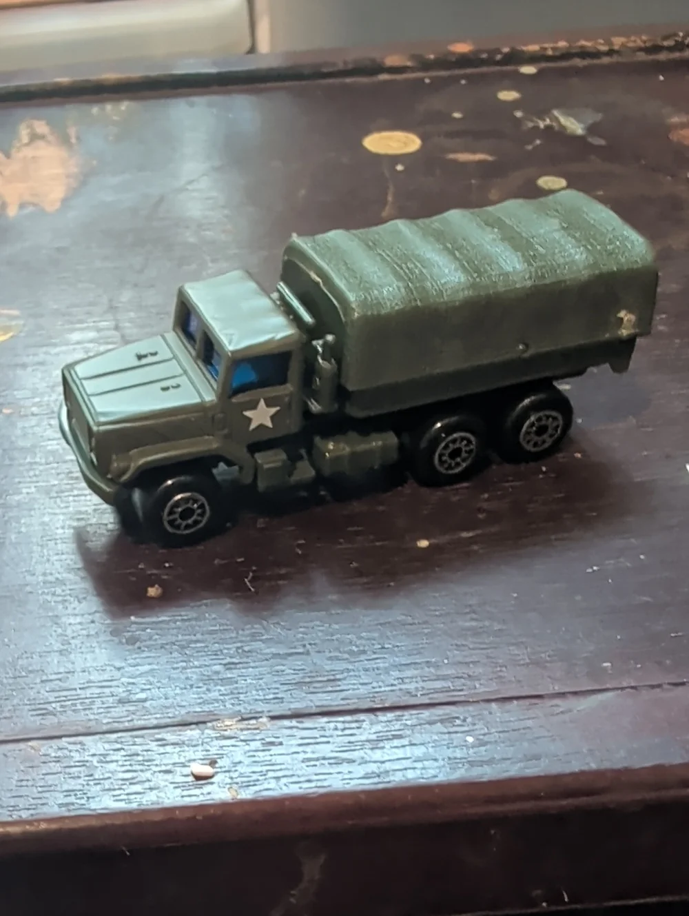 Green Military Cargo Toy Truck for Kids